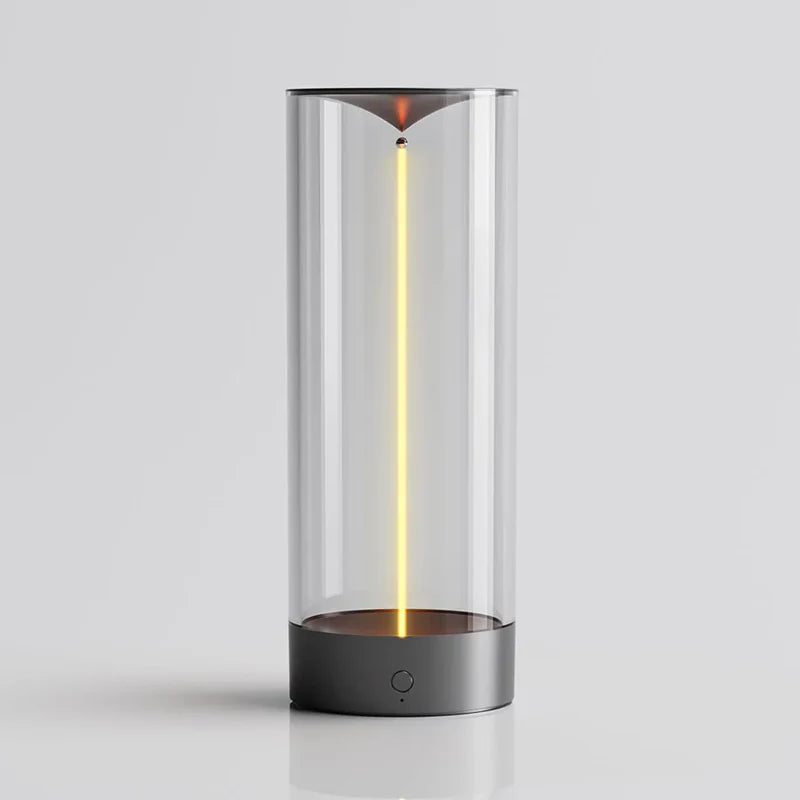 Futuristic LED Magnetic Filament Lamp with USB-C Rechargeable Design, Stepless Dimming & Touch Control for Ambient Lighting