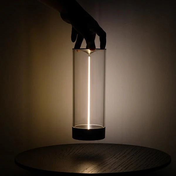 Futuristic LED Magnetic Filament Lamp with USB-C Rechargeable Design, Stepless Dimming & Touch Control for Ambient Lighting